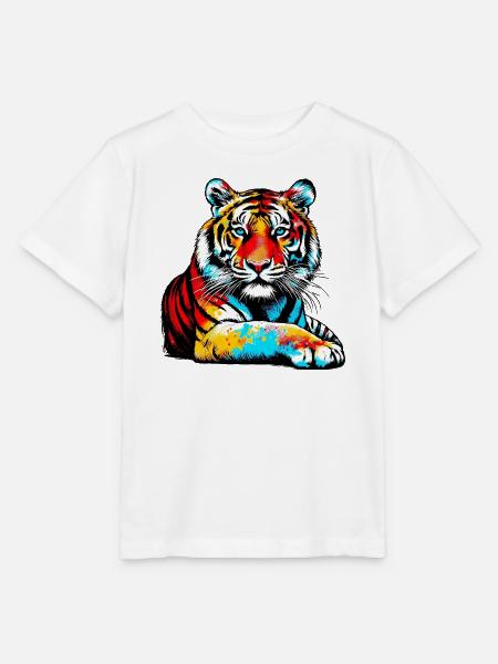Tiger - Stanley/Stella Kinder T-Shirt MINI CREATOR - Weiß