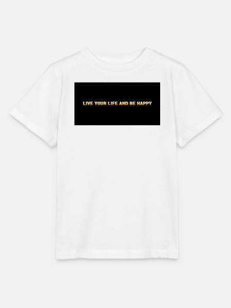 Lebe dein Leben – Glücklich sein - Stanley/Stella Kinder T-Shirt MINI CREATOR - Weiß