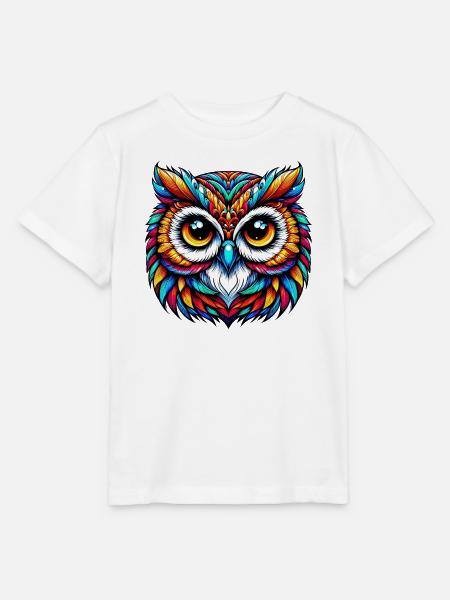 Eule - Stanley/Stella Kinder T-Shirt MINI CREATOR - Weiß