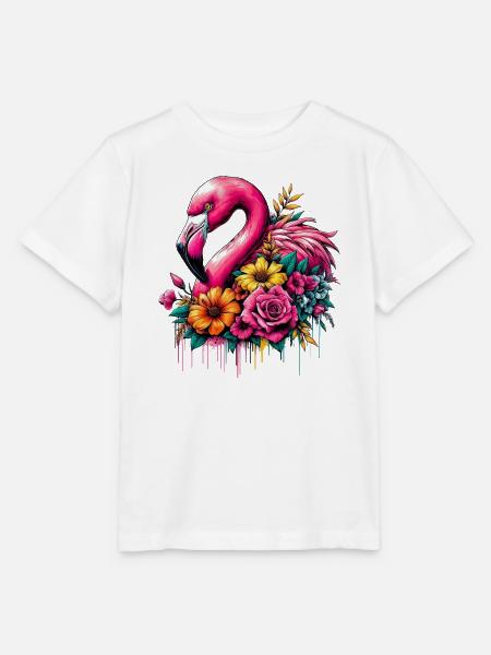 Flamingo - Stanley/Stella Kinder T-Shirt MINI CREATOR - Weiß