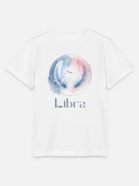 Elegantes Libra Sternzeichen Aquarell Geschenk - Stanley/Stella Kinder T-Shirt MINI CREATOR  - Weiß
