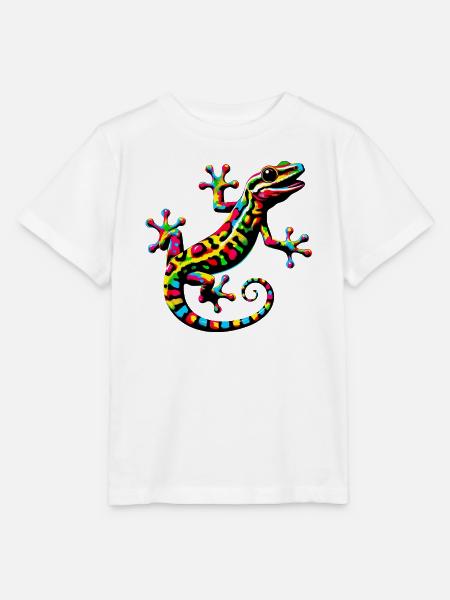 Gecko - Stanley/Stella Kinder T-Shirt MINI CREATOR  - Weiß