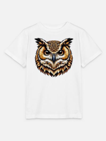 Eule - Stanley/Stella Kinder T-Shirt MINI CREATOR - Weiß