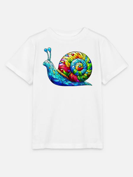 Schnecke - Stanley/Stella Kinder T-Shirt MINI CREATOR - Weiß