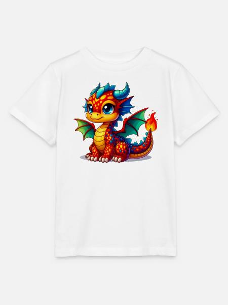 Drache - Stanley/Stella Kinder T-Shirt MINI CREATOR - Weiß