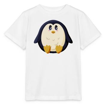 Chubby Penguin - Stanley/Stella MINI CREATOR Kids’ T-Shirt - white - Front - Maike (125cm)