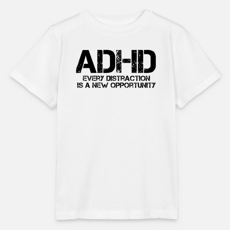ADHD - Stanley/Stella MINI CREATOR Kids’ T-Shirt - white