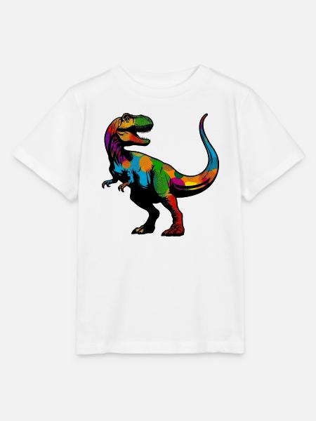 Dinosaurier - Stanley/Stella Kinder T-Shirt MINI CREATOR  - Weiß