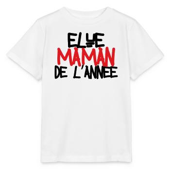 élue Maman de l'année - fête des mères - T-shirt bio MINI CREATOR Stanley/Stella Enfant - blanc - Devant - Maike (125cm)
