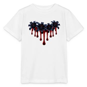 lilien mit Bluttropfen, closing, geschenkidee Frau - Stanley/Stella Kinder T-Shirt MINI CREATOR  - Weiß - Vorne - Maike (125cm)