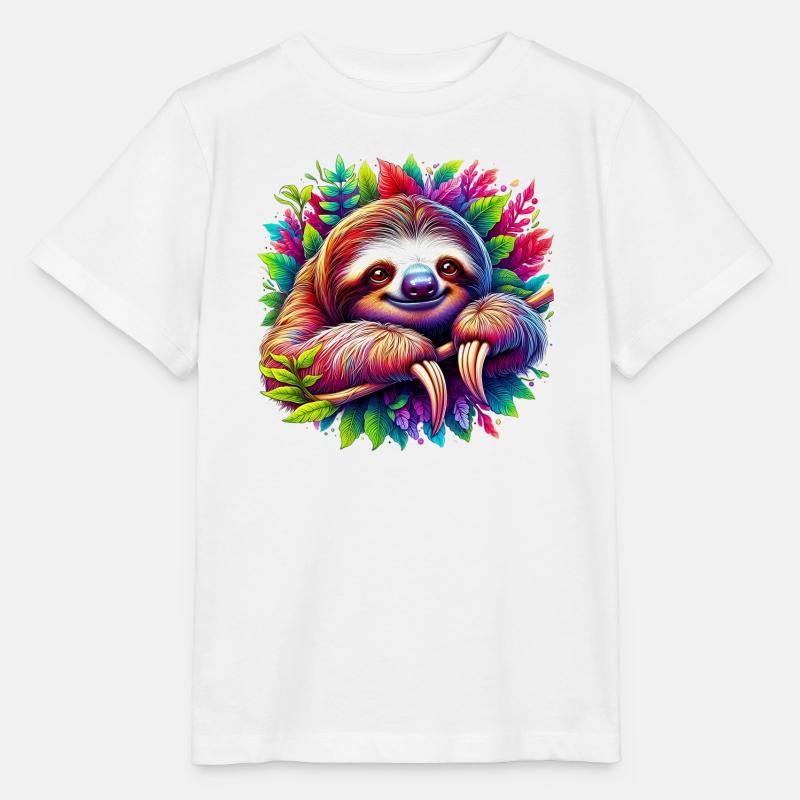 Faultier - Stanley/Stella Kinder T-Shirt MINI CREATOR - Weiß