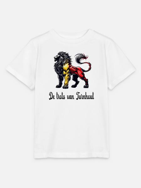 Turnhout Löwe Flaggen Design - Stanley/Stella Kinder T-Shirt MINI CREATOR - Weiß