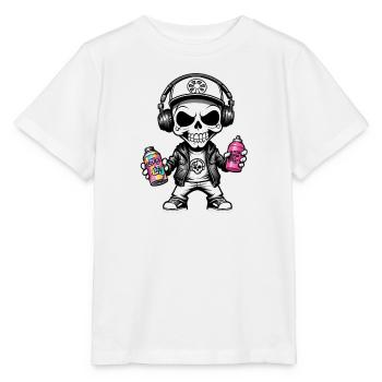 Graffiti Sprayer - Stanley/Stella Kinder T-Shirt MINI CREATOR  - Weiß - Vorne - Maike (125cm)