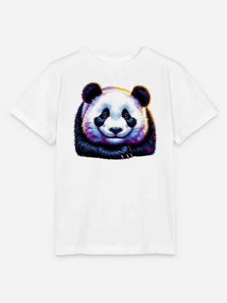 Panda - Stanley/Stella Kinder T-Shirt MINI CREATOR  - Weiß