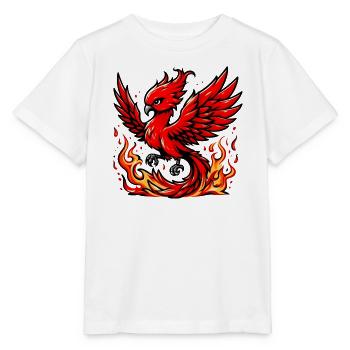 Roter Phönix - Stanley/Stella Kinder T-Shirt MINI CREATOR  - Weiß - Vorne - Maike (125cm)