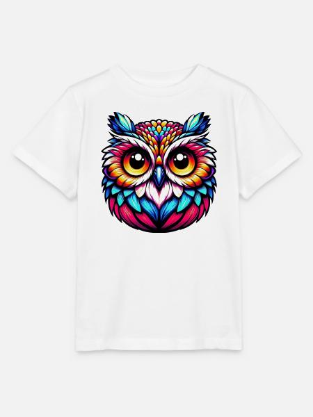 Eule - Stanley/Stella Kinder T-Shirt MINI CREATOR - Weiß