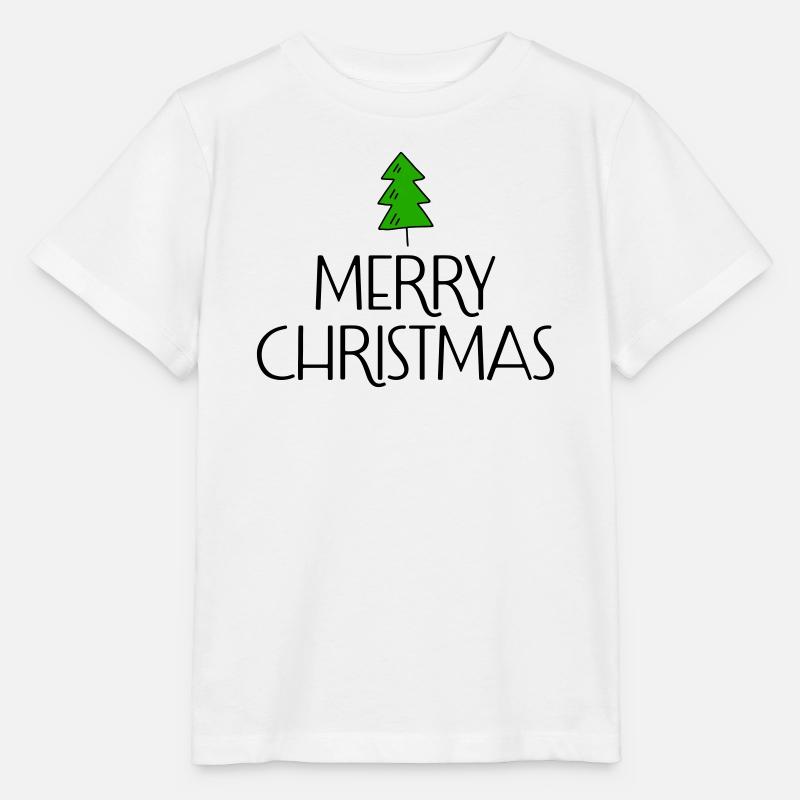 Frohe Weihnachten mit Tannenbaum - Stanley/Stella Kinder T-Shirt MINI CREATOR  - Weiß