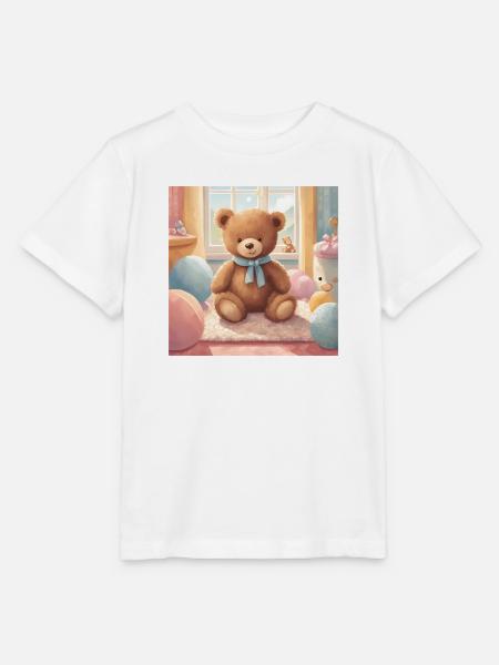 Teddybär Poster, Baby, Kind, Säugling - Stanley/Stella Kinder T-Shirt MINI CREATOR  - Weiß