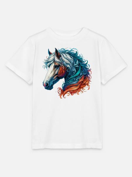 Pferd - Stanley/Stella Kinder T-Shirt MINI CREATOR  - Weiß
