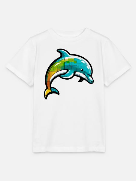 Delfin - Stanley/Stella Kinder T-Shirt MINI CREATOR - Weiß