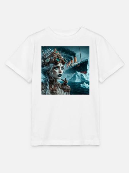 Steampunk Meerjungfrau Titanic - Stanley/Stella Kinder T-Shirt MINI CREATOR - Weiß