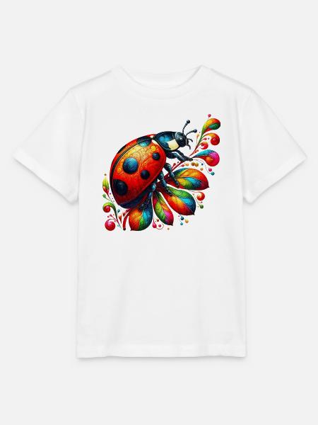 Marienkäfer - Stanley/Stella Kinder T-Shirt MINI CREATOR  - Weiß