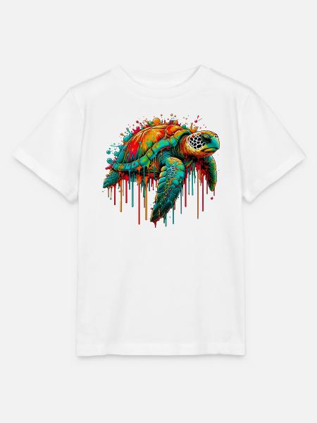 Schildkröte - Stanley/Stella Kinder T-Shirt MINI CREATOR  - Weiß