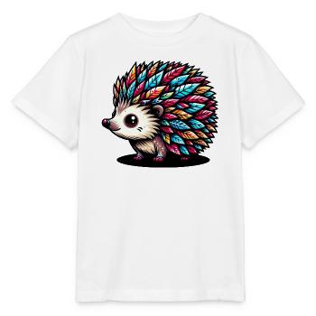 Hérisson - T-shirt bio MINI CREATOR Stanley/Stella Enfant - blanc - Devant - Maike (125cm)