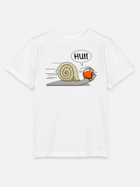 Rennschnecke - jetzt auch in orange - Stanley/Stella Kinder T-Shirt MINI CREATOR  - Weiß