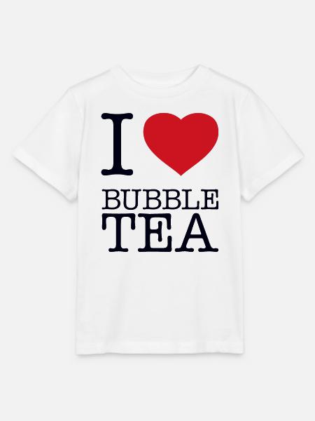 I LOVE BUBBLE TEA - Stanley/Stella Kinder T-Shirt MINI CREATOR  - Weiß