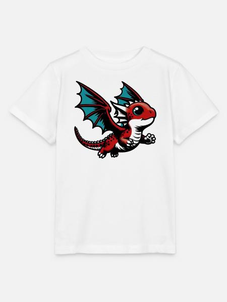 Drache - Stanley/Stella Kinder T-Shirt MINI CREATOR  - Weiß