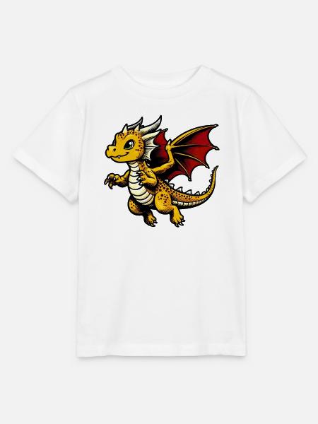 Drache - Stanley/Stella Kinder T-Shirt MINI CREATOR - Weiß