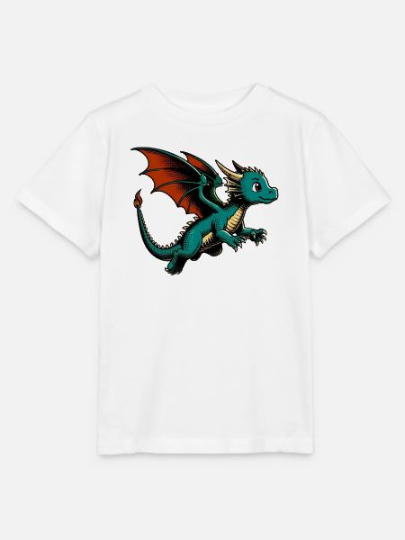 Drache - Stanley/Stella Kinder T-Shirt MINI CREATOR - Weiß