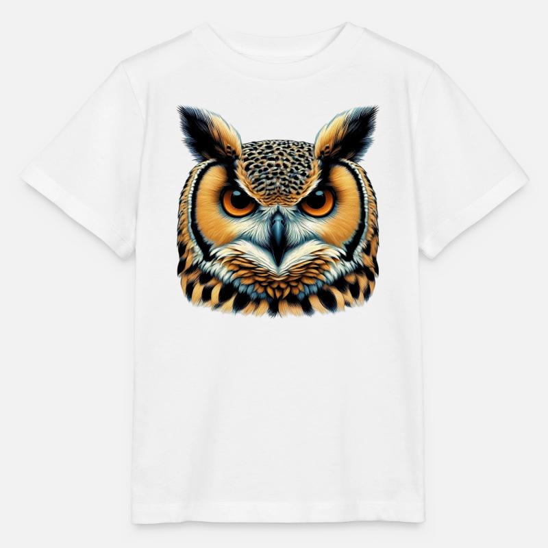 Eule - Stanley/Stella Kinder T-Shirt MINI CREATOR  - Weiß