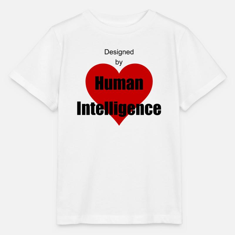 human intelligence - T-shirt bio MINI CREATOR Stanley/Stella Enfant - blanc