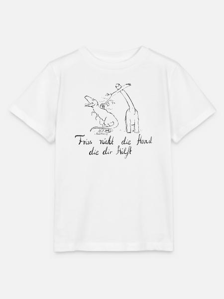 Nicht beißen und nicht fressen! - Stanley/Stella Kinder T-Shirt MINI CREATOR - Weiß