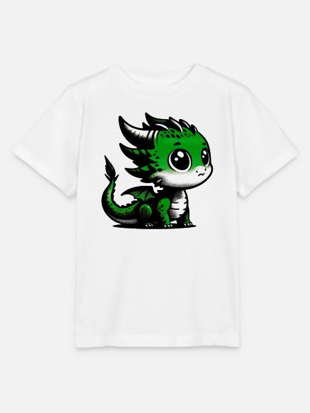 Drache - Stanley/Stella Kinder T-Shirt MINI CREATOR  - Weiß