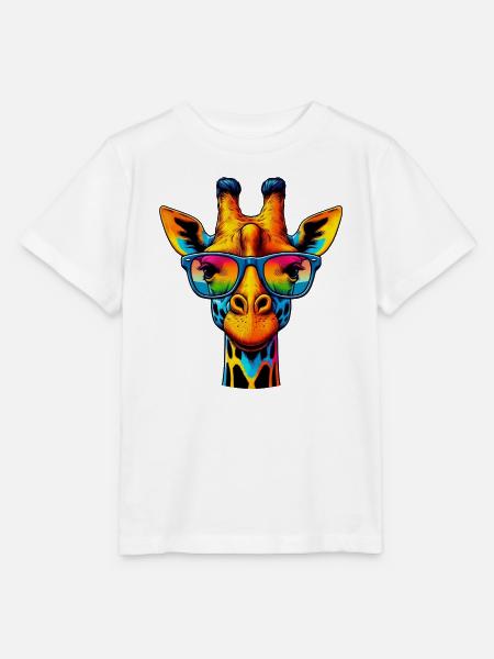 Giraffe - Stanley/Stella Kinder T-Shirt MINI CREATOR - Weiß