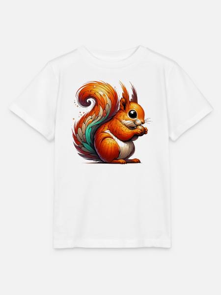 Eichhörnchen - Stanley/Stella Kinder T-Shirt MINI CREATOR - Weiß