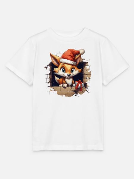 Fuchs komm raus an weihnachten - Stanley/Stella Kinder T-Shirt MINI CREATOR - Weiß