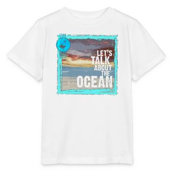 Sea atmosphere with sunset - Stanley/Stella MINI CREATOR Kids’ T-Shirt - white - Front - Maike (125cm)