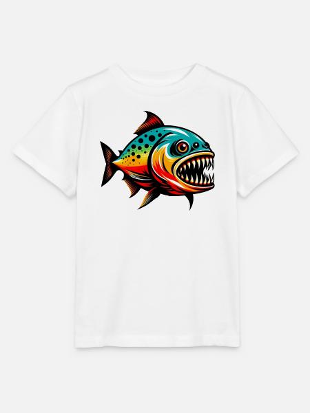 Piranha - Stanley/Stella Kinder T-Shirt MINI CREATOR - Weiß