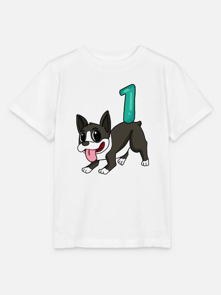 Zahl 1 Nummer Eins - Stanley/Stella Kinder T-Shirt MINI CREATOR  - Weiß