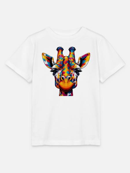 Giraffe - Stanley/Stella Kinder T-Shirt MINI CREATOR  - Weiß