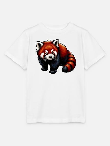 Kleiner Panda - Stanley/Stella Kinder T-Shirt MINI CREATOR - Weiß