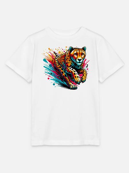Gepard - Stanley/Stella Kinder T-Shirt MINI CREATOR  - Weiß