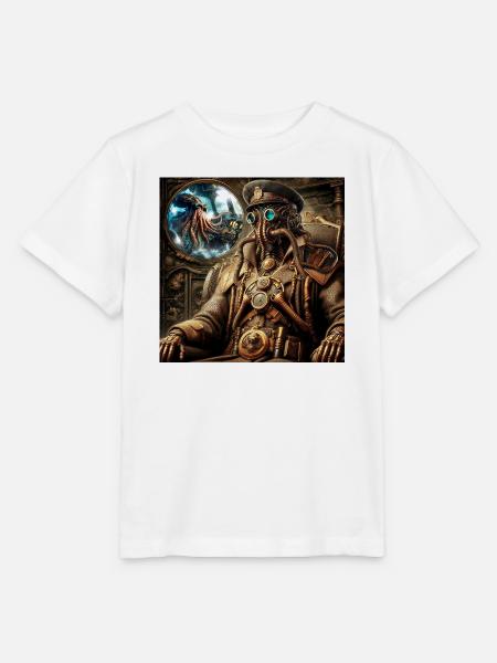 Kapitän Nemo Steampunk - Stanley/Stella Kinder T-Shirt MINI CREATOR - Weiß