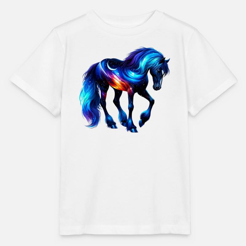 Cheval - T-shirt bio MINI CREATOR Stanley/Stella Enfant - blanc