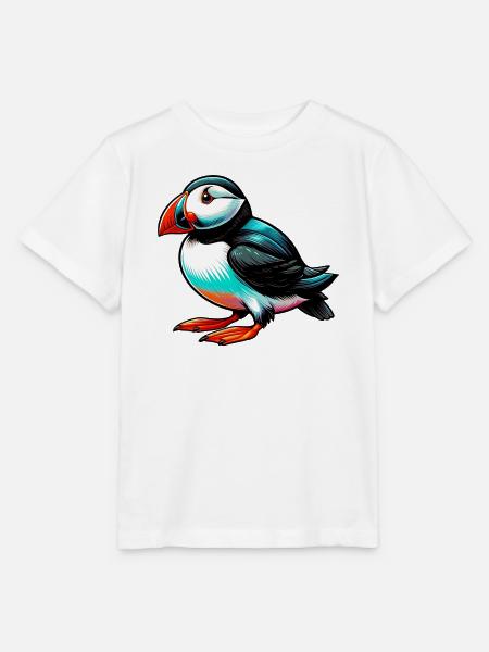 Papageitaucher - Stanley/Stella Kinder T-Shirt MINI CREATOR  - Weiß