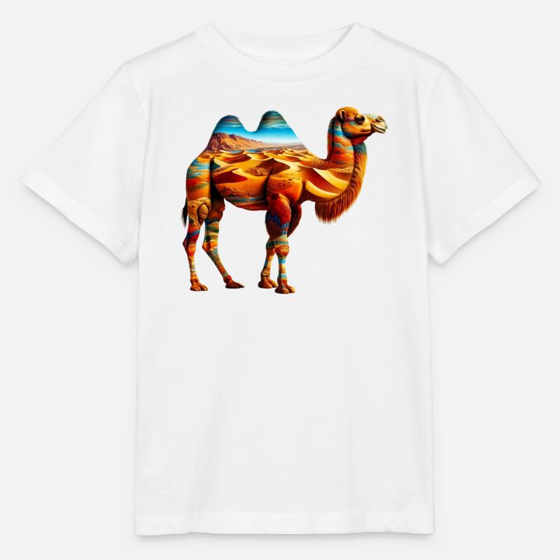 Kamel - Stanley/Stella Kinder T-Shirt MINI CREATOR  - Weiß